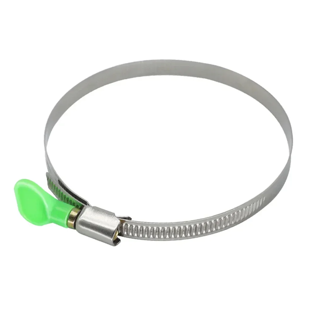 2pcs Adjustable Hose Clamps 304 Stainless Steel Hoop 90mm-110mm Screw Band Car Fuel Pipe Clips Worm Gear Clip Fixed Tools