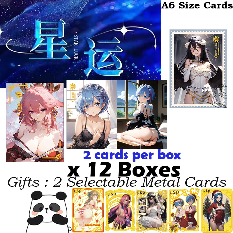 

Wholesale Goddess A6 Size Star Luck Collection Board Hobby Game Card Waifu Doujin Spicy Art Card Toy Gifts