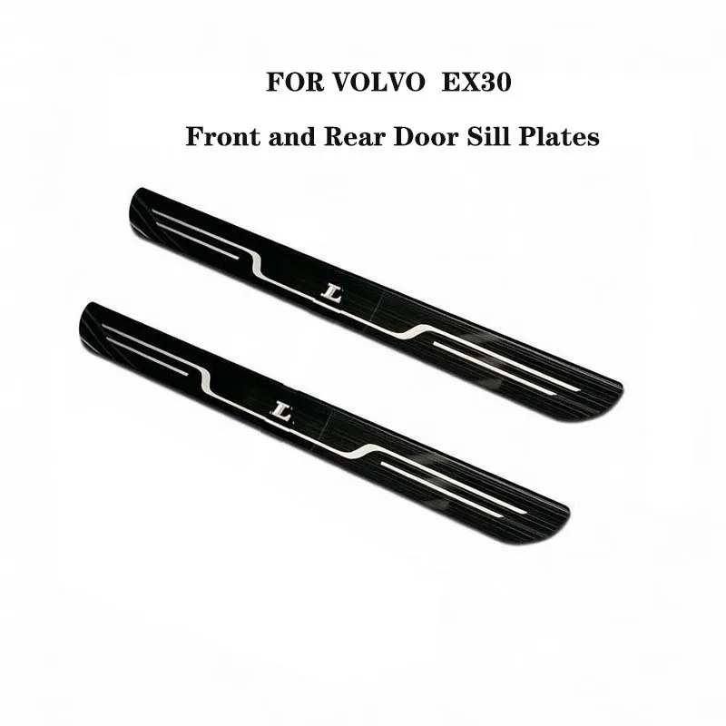 Auto-accessoires Dorpelbeschermers VOOR VOLVO S60 S90 XC60 XC90 V60 V90 EX30 Voorste drempelafwerking roestvrij staal Scuff Guard