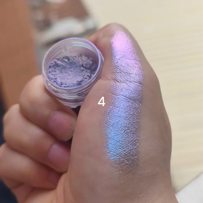 Chrome Eyeshadow Glitter High Pigmented Chameleon Eyeshadow Color Gradient Shiny Sparkling Eyeshadow Powder For Music Festival