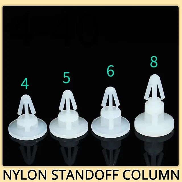 Nylonowa podkładka dystansowa średnica 4mm 5mm 6mm 8mm plastikowy stojak na filary płyta główna PCB płytka drukowana wspornik kolumny stojak