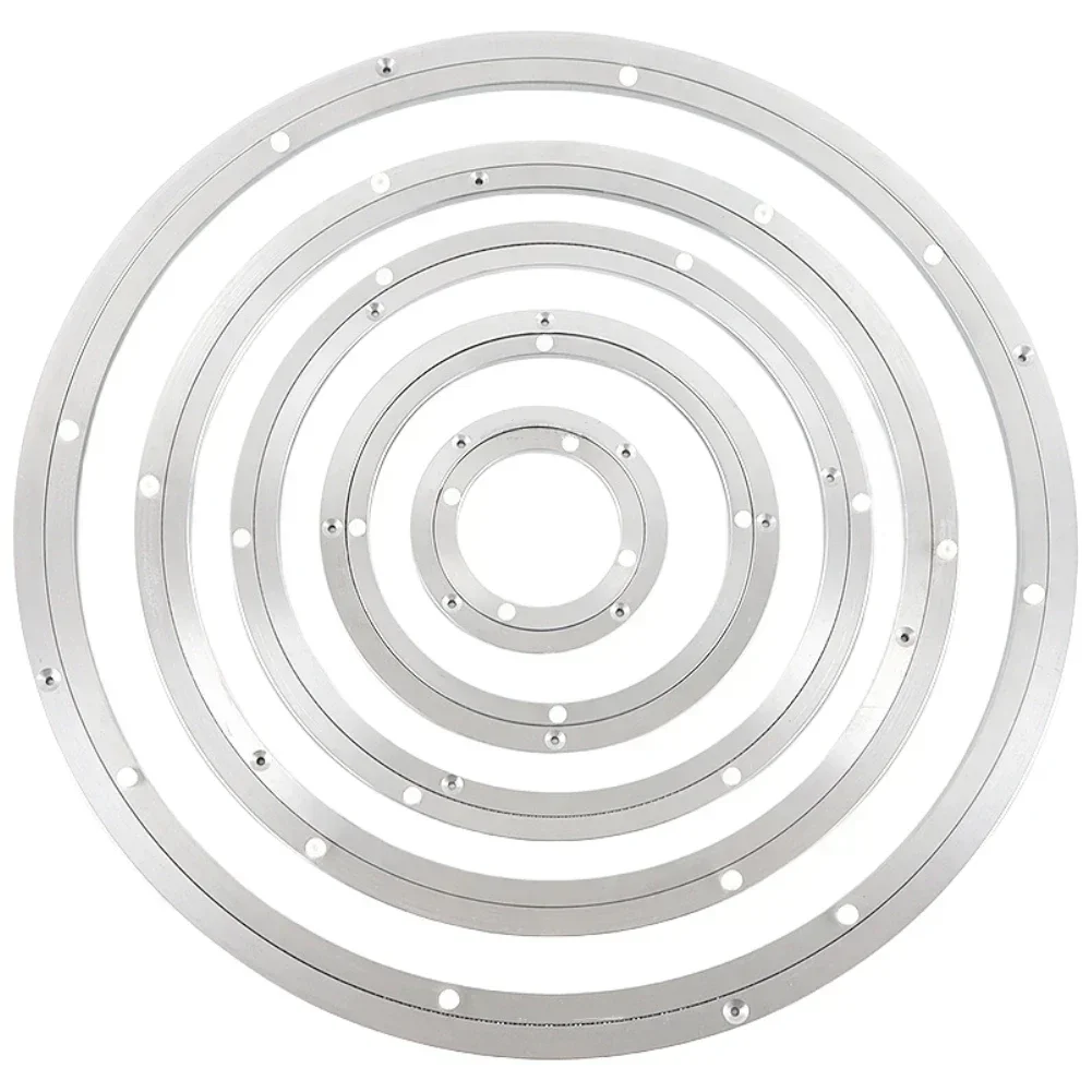 Aluminum Table Turntable 12-39cm Rotating Bearing Turntable Lazy Susan Base For Kitchen Dining Table Dinner Party Carrying Table