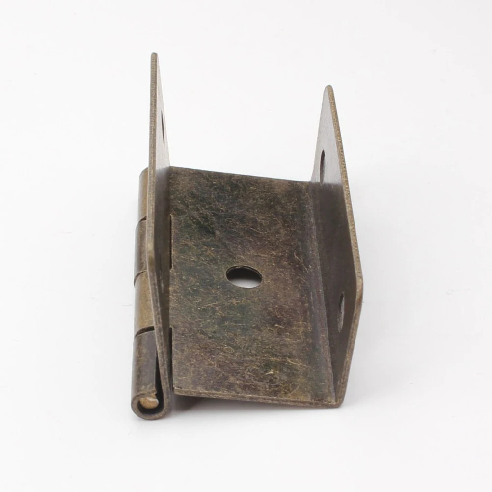 

20pcs Iron Cabinet Door Hinges Triple Folding Furniture Hinges Concealed Design For Closets Drawers Durable Sturdy No Screws