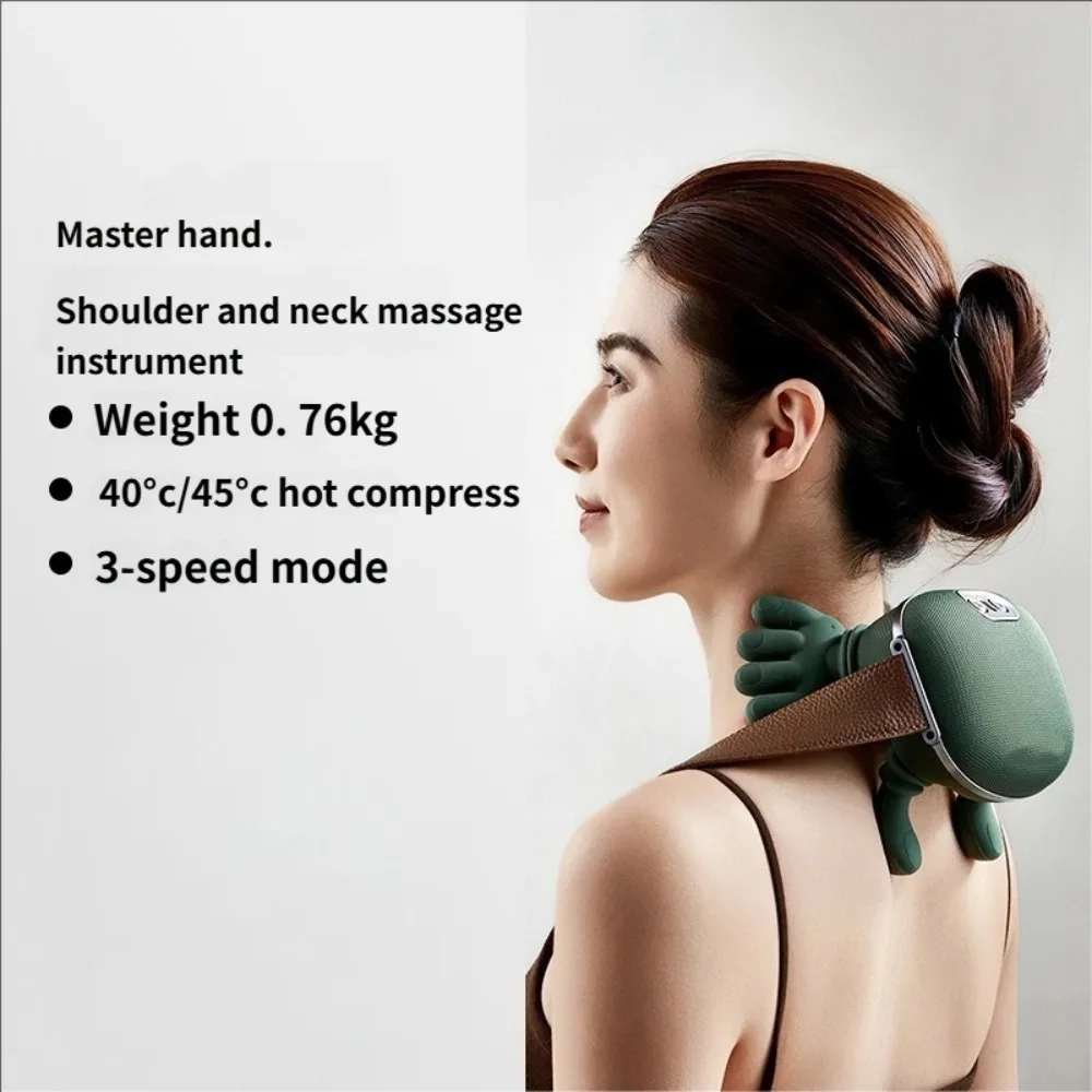 

Portable Neck Shoulder Massager Heated Back Massager 3 Gears Muscles Fatigue Relief Neck Massager