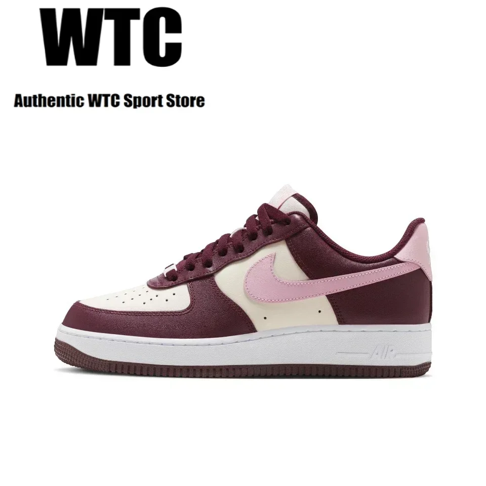 오리지널 나이키 Air Force 1 Low 07 Cherry 스케이트보드 신발, 남녀공용 AF1 캐주얼 운동화, 클래식 레트로 스타일 FD9925-161