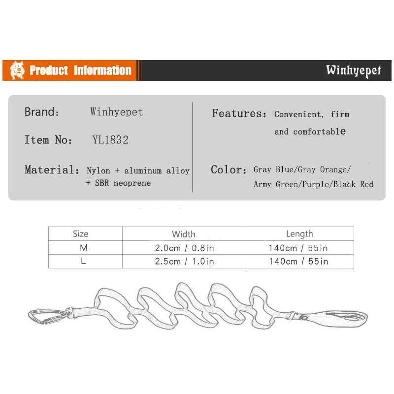 Imagem -03 - Truelove-pull-resistant Nylon Webbing Pet Leash Corda de Tração Mosquetão 3m Reflexiva Cão Grande e Feroz Dedicado Fora Yl1832