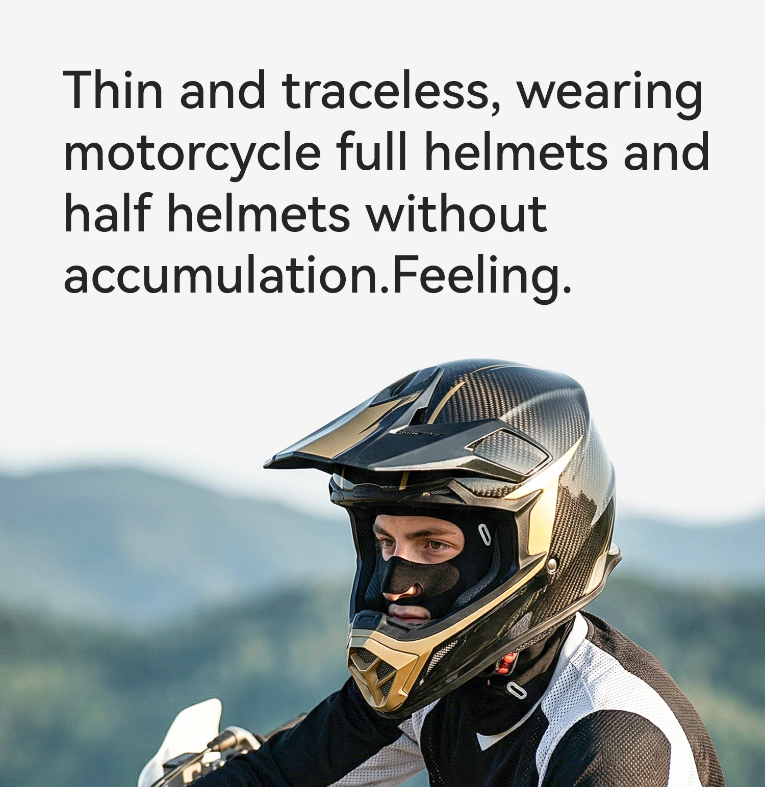 ROCKBROS Herren Eisseide Sonnenschutz Fahrrad-Vollgesichtsmaske Sommer Outdoor Winddichte Fahrrad-Motorradhelm-Kappe Hut Maske – Detail 13