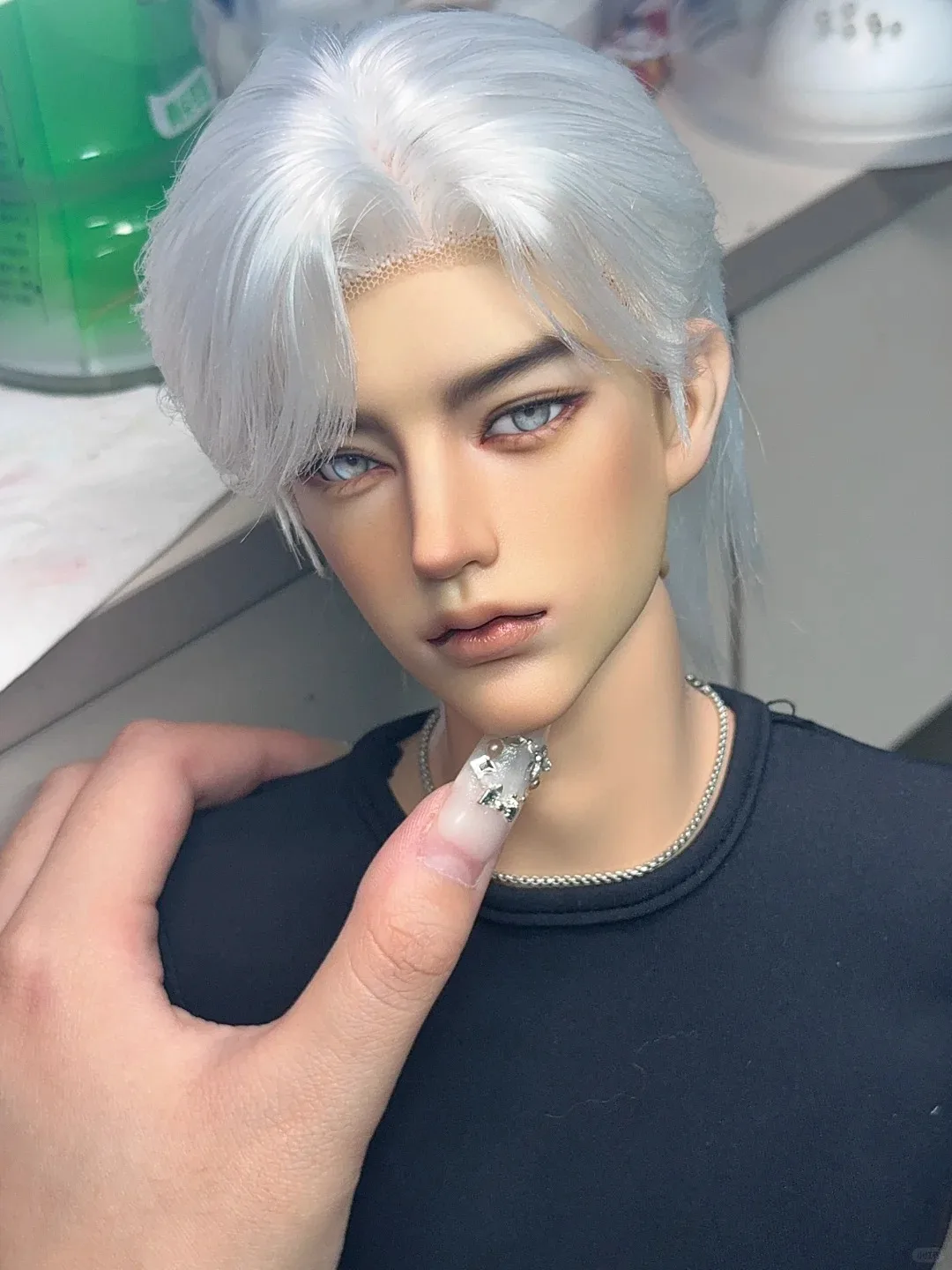 Neue SD-BJD-Puppe 1/3 Hunter HandsomeExpression ist nur ein Kopf-Make-up, hochwertiger Harzkopf