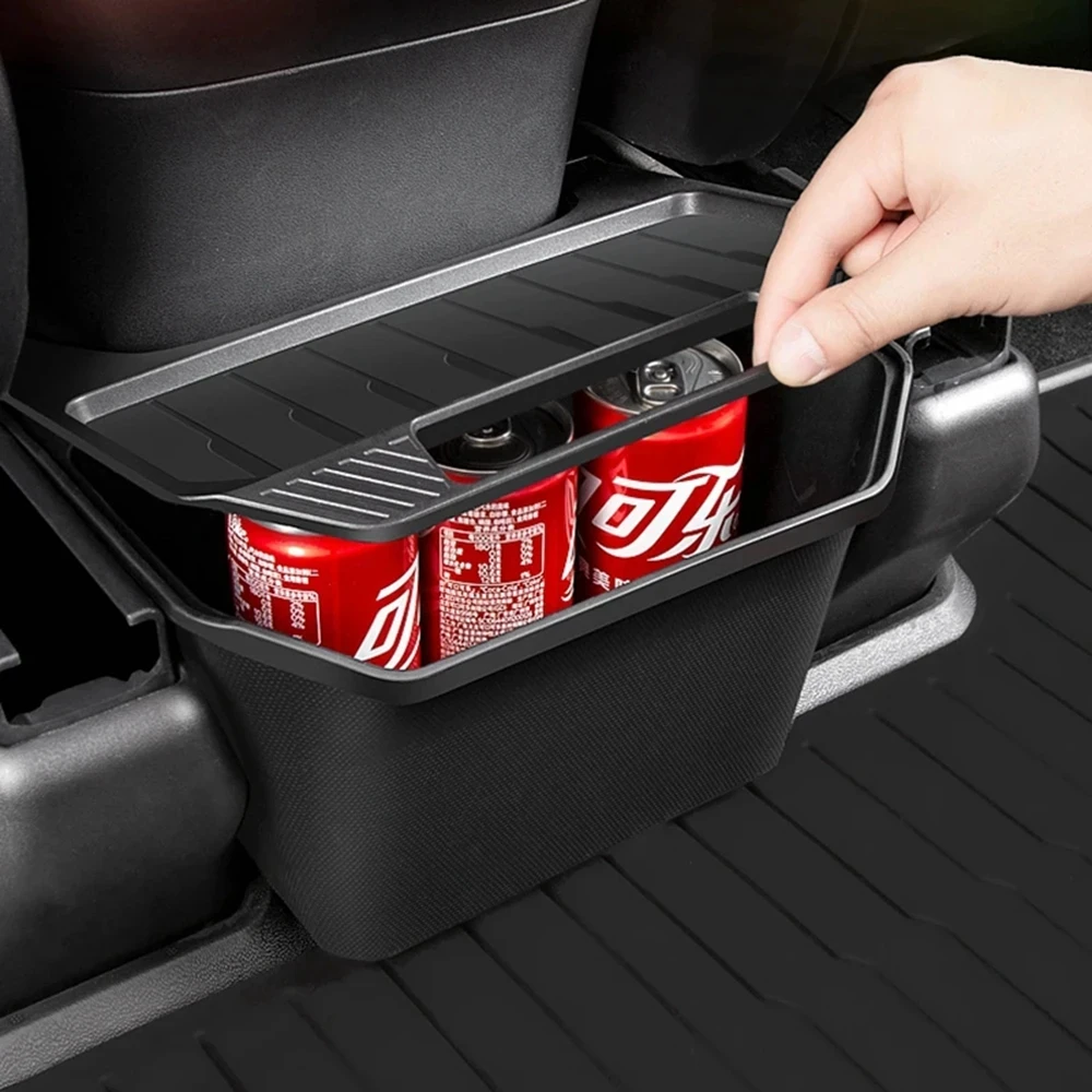 Scatola portaoggetti per sedile posteriore per Tesla Model 3 Highland 2024 sedile posteriore aspirazione magnetica pattumiera pattumiera nuovo