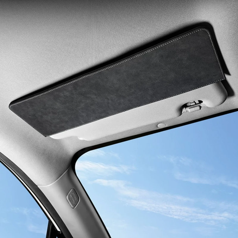 

Adjustable Car Sun Visor Extender Quick Installation Suede Sunshade Extension Board for Cars Trucks SUVs Interior Accessories