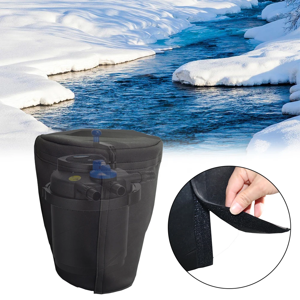 Cubierta de filtro de estanque biológico presurizado, filtro de estanque de alta resistencia, cubierta aislada, cubierta de filtro de estanque, ajuste seguro para la mayoría de los filtros de piscina