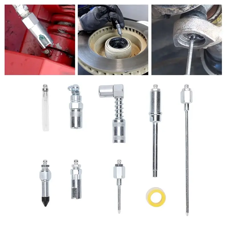 ABRU-For Quick Connect Greasing Accessory Kit For Quick Release Lube Couplers-Reaching Any Fitting