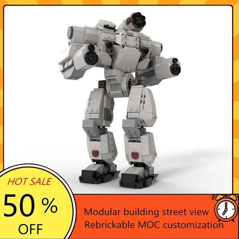 

828PCS Popular Space War Movie Model MOC Building Bricks OmniMech Modular Technology Gifts Holiday Assemble Children Toy Suit