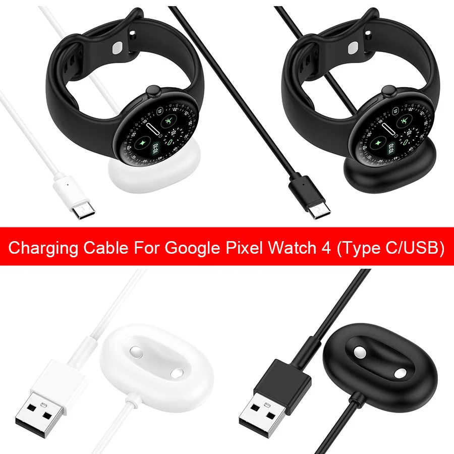 

Зарядный кабель для Google Pixel Watch 4, магнитный USB-кабель типа C, адаптер для зарядного устройства, док-станция для Google Pixel Watch 4, аксессуары
