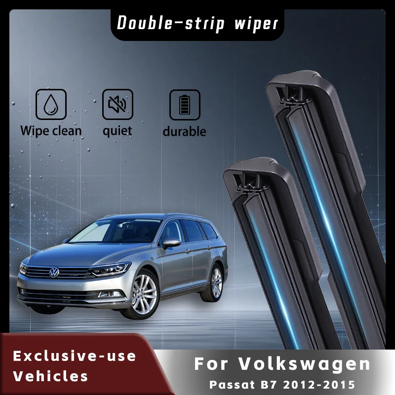 For Volkswagen Passat B7 2012 2013 2014 2015 Front Wiper Blade 24"+19" Car Wiper Front Windscreen Wipers Auto Accessories