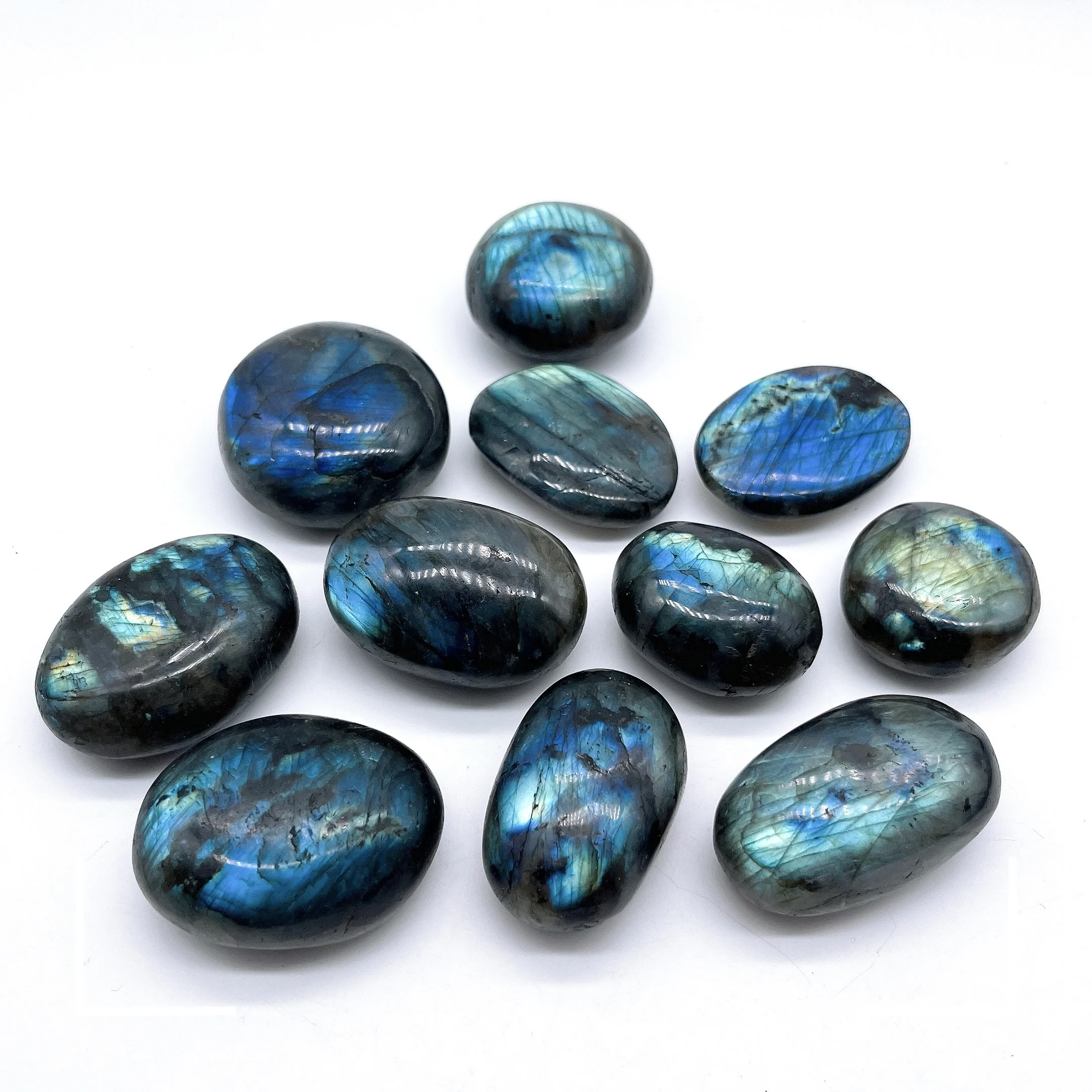 

Blue Flash Natural Tumbled Raw Blue Labradorite Natural Crystal Quartz Labradorite Palm Stone Crystal Reiki Healing Specimen