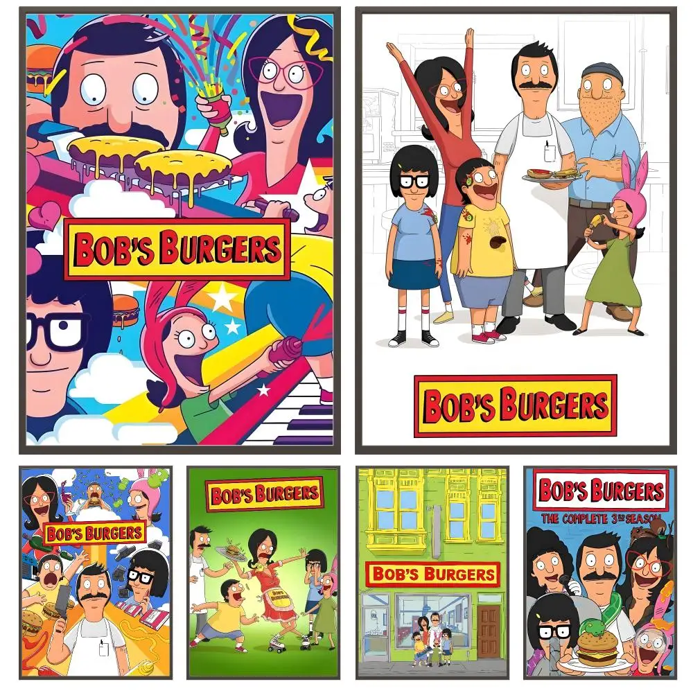 anime Bob's Burgers Poster Poster Pastel Cozy Aesthetic HD Poster Wall Art Print For Bedroom Dorm Room Decor Teen Girls Gift