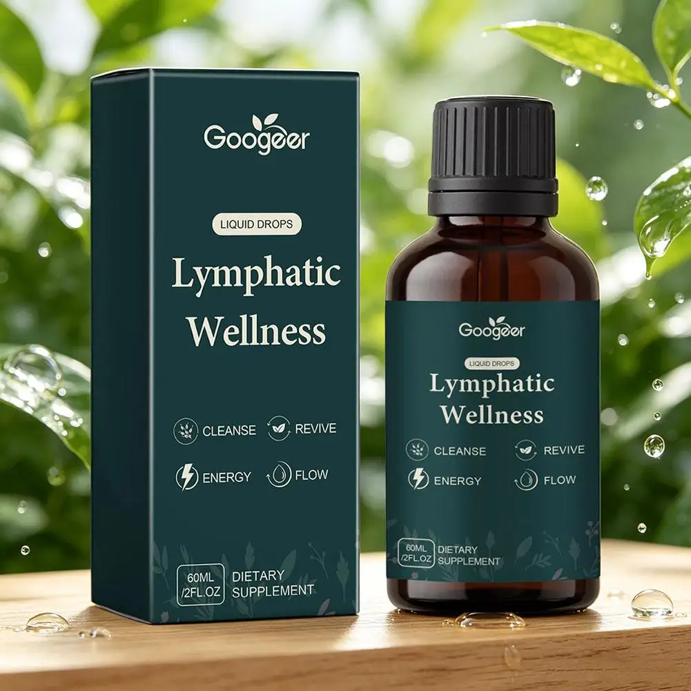 60ml Lymphatic Support Liquid Drops Natural Herbal Wellness Dietary Supplement Boost Circulation Daily Body Care