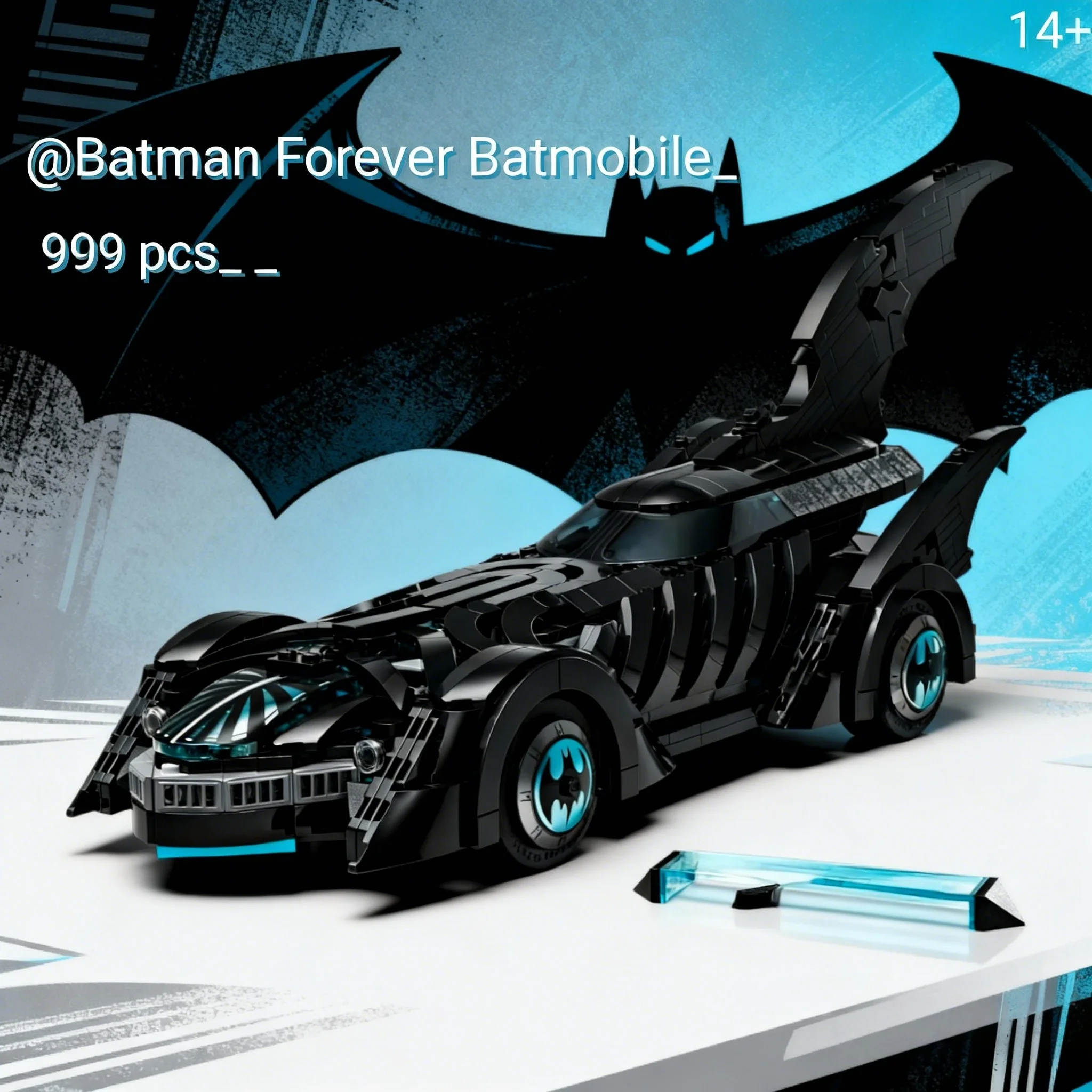 Super Deals Famous Movie Supercar Series MOC-76304 Bat Built 909PCS Model Building Block Bricks Toys Kid Birthday Gifts