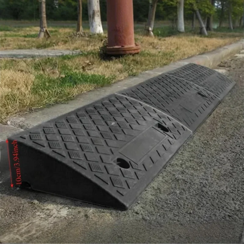 Portable Threshold Ramp (3-10cm Height), Non-Slip Surface, Durable Ramp for Car, Motorcycle, Wheelchair, Scooter, Pets Access