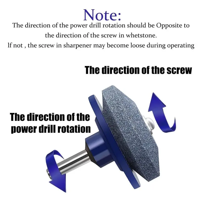 DT15 Lawn Mower Blade Sharpener for Drill with Blade Balancer, Corundum Sharpener for Lawn Tractor Scissors Durable