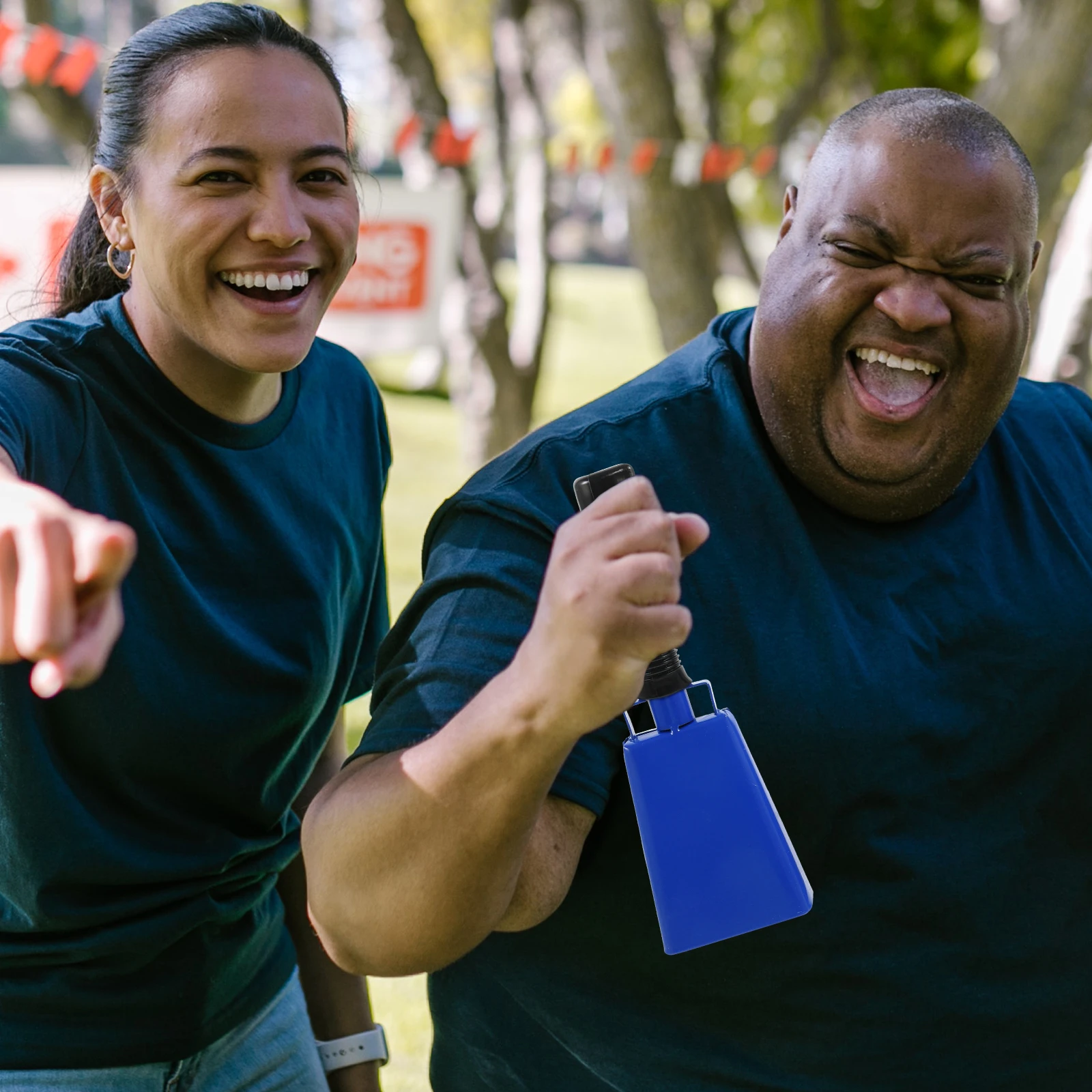 

2 Pcs Cow Bell Hand Football Cowbell for Sports Events Handheld Cheering Noise Maker Loud Instruments Toy