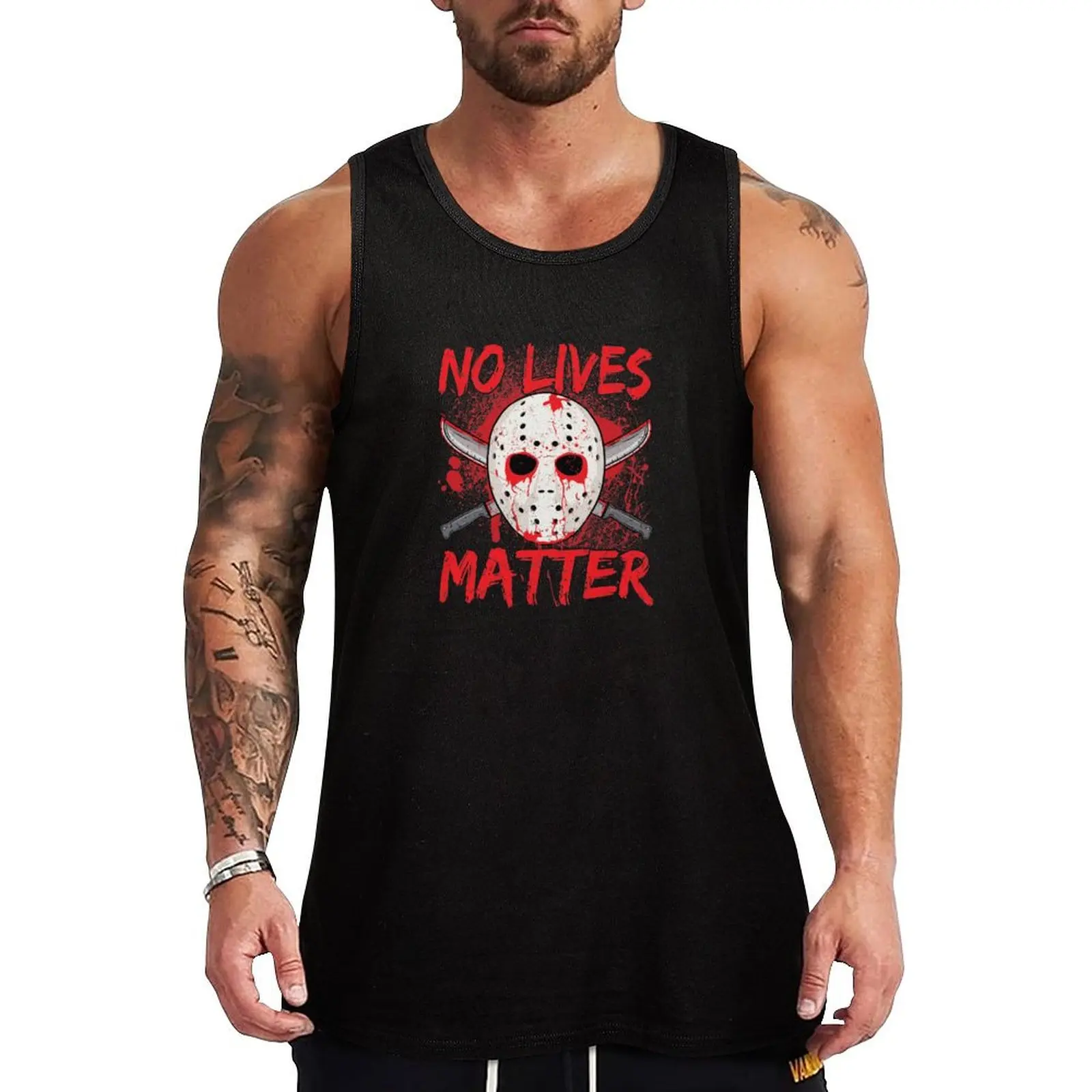 

No Lives Matter Tank Top Top summer t shirt gym