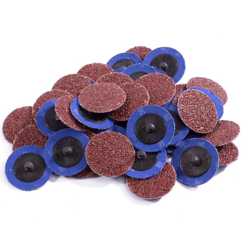 2-Inch 36 Grit Aluminum Oxide Roll Lock Die Grinder Sanding Grinding Disc 2000pcs/Carton Resin Bond Abrasive Tools