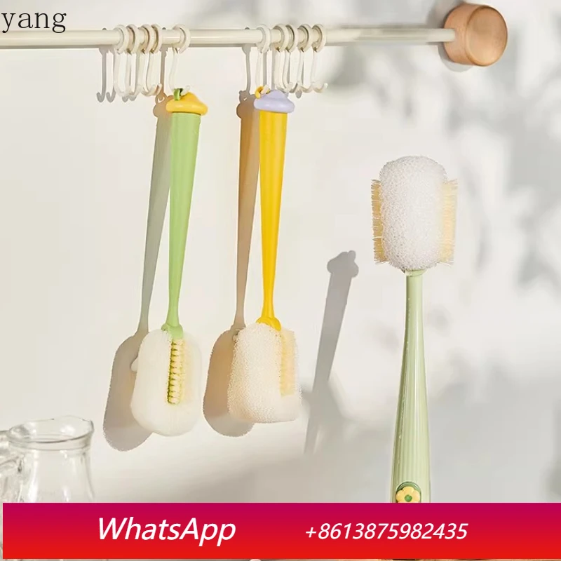 LMM 5-in-1 cup washing artifact straw brush water cup cleaning thermos cup long handle brush