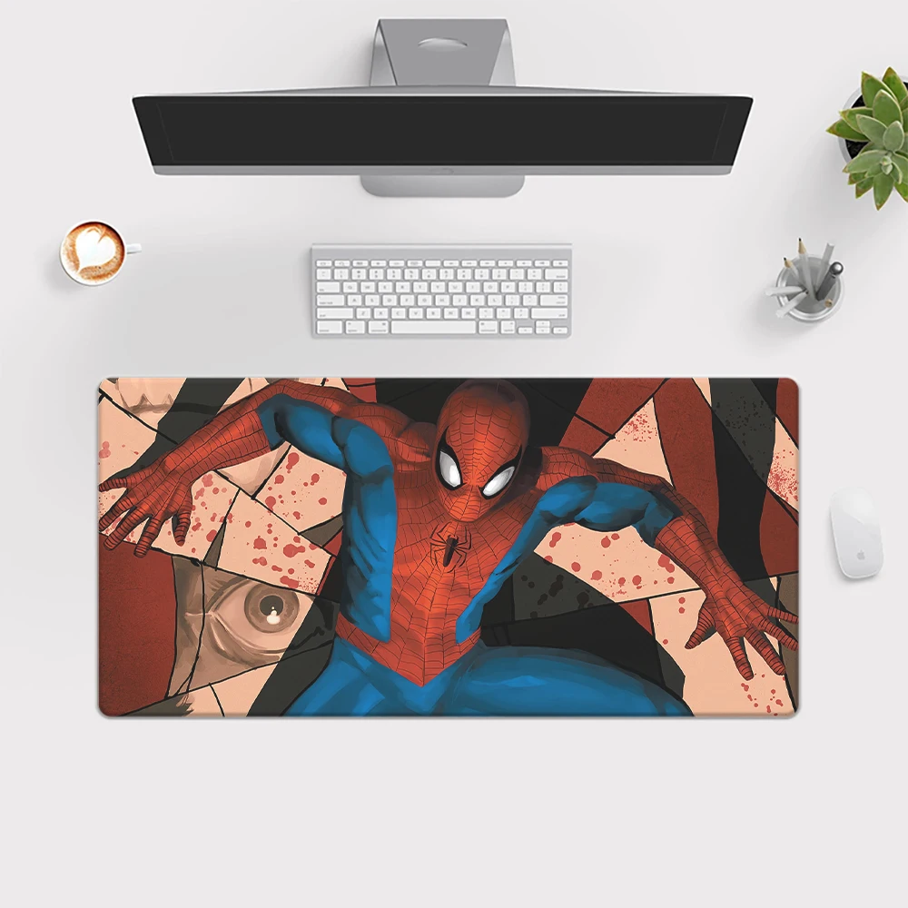 Spider-Man Super Hero Mouse Pad Keyboard Gaming Accessories Mouse Mats Game Office Computer PC Gamer Laptop Desk Mat table mat