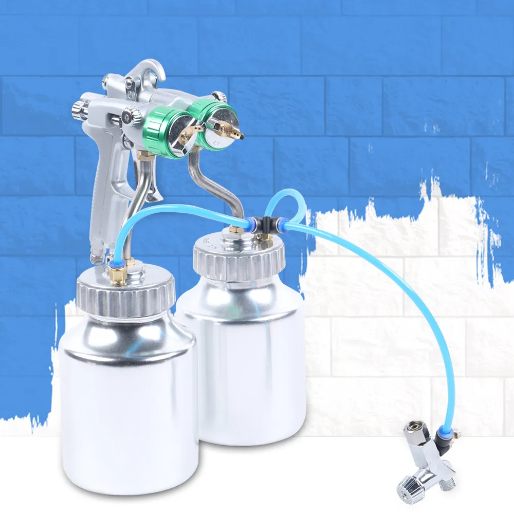 

Professional Polyurethane Spray Foam Machine Automatic Spray Gun+ 2X 1000ml Pot