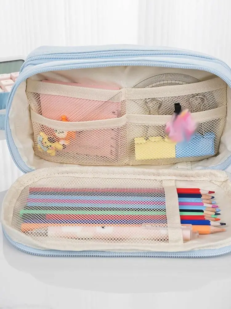 Duży, odpinany piórnik Itabag, kosmetyczka, organizer do Ita Bag, etui, jednokolorowa torba do przechowywania artykułów papierniczych. — zdjęcie produktu 7
