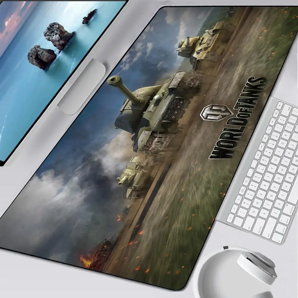 لوحة ماوس HD W-World Of T-Tanks، حصيرة مطاطية للكمبيوتر المحمول Xxl، لوحة ماوس للكمبيوتر المحمول، ملحقات ألعاب طاولة الكمبيوتر