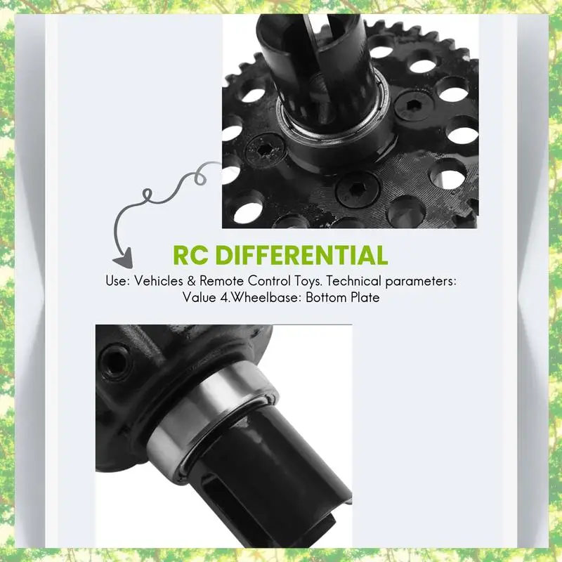 Ensemble d'engrenages différentiels centraux Eco-Friendly-46T pour modèles DF 6684 Kyosho 1/8, ensemble d'engrenages différentiels pour voiture Buggy et camion