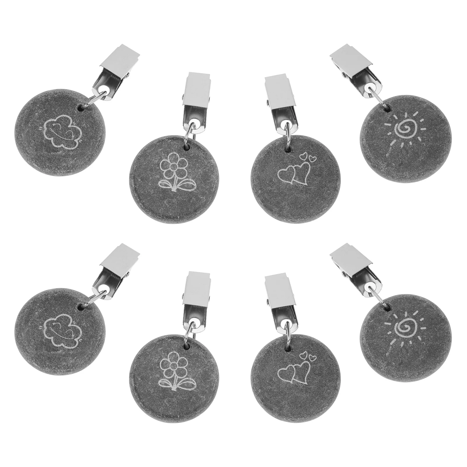 

8pcs Tablecloth Weights Anti-Wind Table Cover Clips Compact Camping Table Cloth Clamps Reusable Small Clips For Outdoor Dining