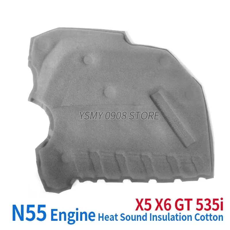 N55 N20 B48 Engine Hood Thermal Sound Insulation Cotton 1PC Suitable for BMW 5 6 7 Series GT 535i X5 X6 GT 535i G30G31 520i 530i