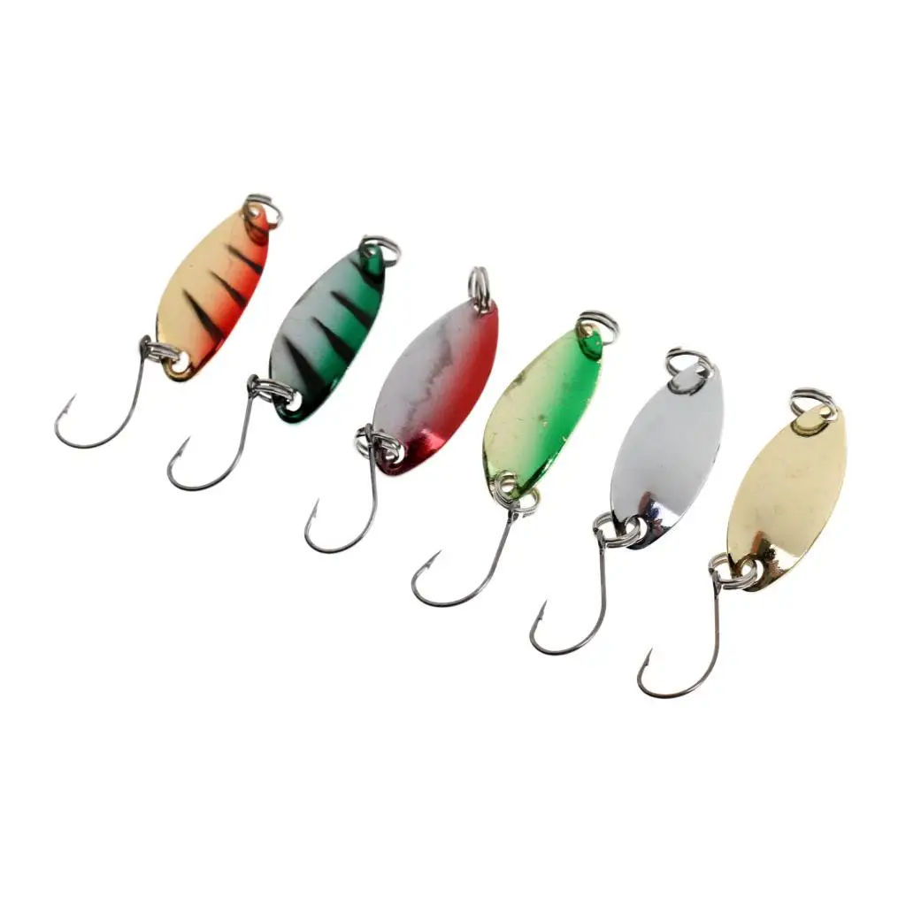 Hard Spinner Crude Spoon Lure Set Fishing Sequins Fly Accessory for Predator Pike and Trout Fish