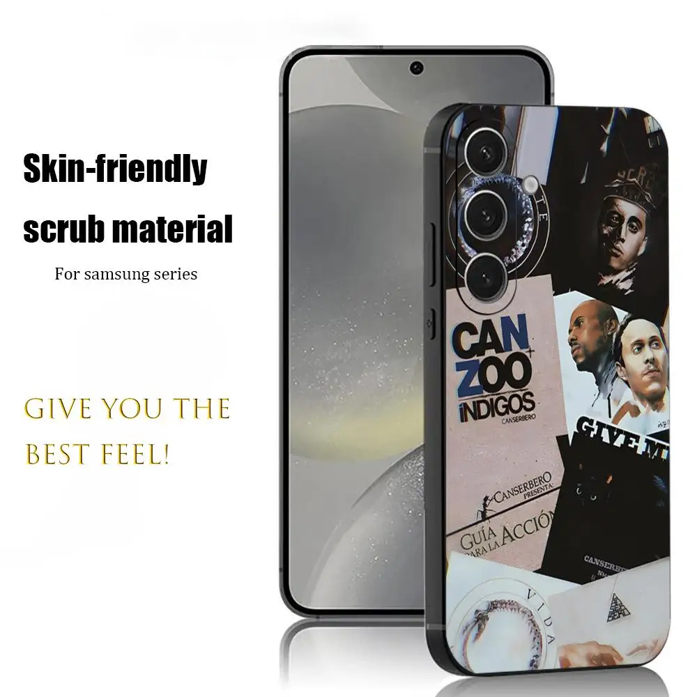 C-Canserbero Star Singer Phone Case For Samsung Galaxy S26 S25 S24 S23 S22 S21 Plus Ultra Note20 Soft Black