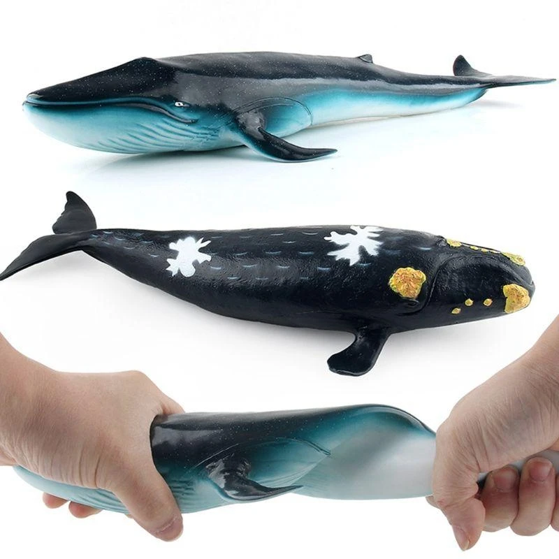 R6FD Collectable Sperm Whale Figure Aquarium Supplies Cake Kiddie Science Toy