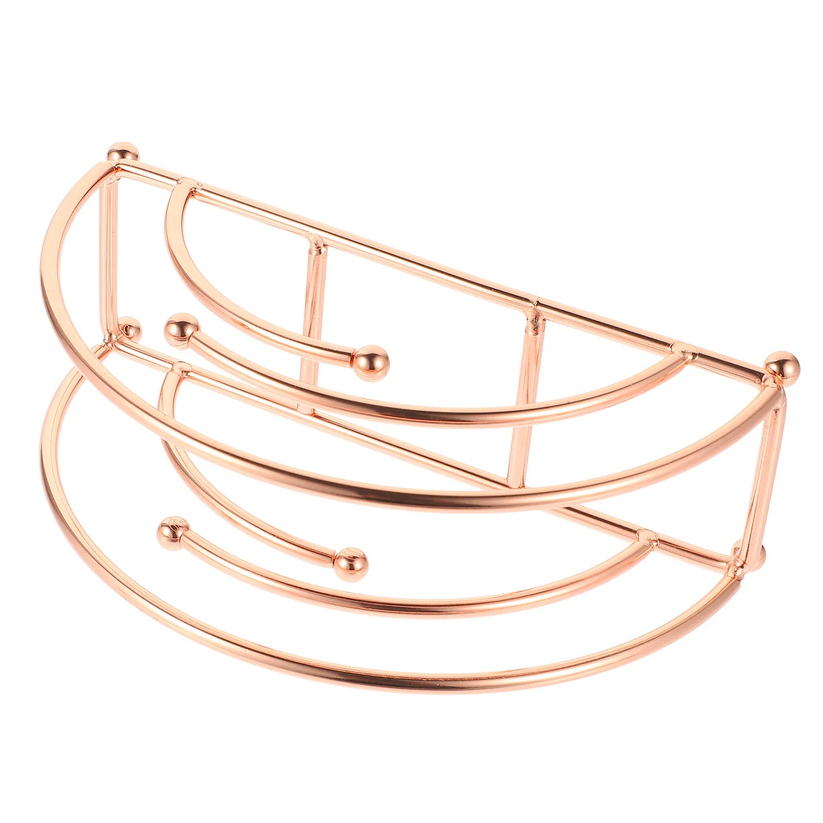 

Hollow Semicircle Metal Napkin Holder for Table Decorative Iron Art Paper Napkin Stand Kitchen Dining Tissue Organizer