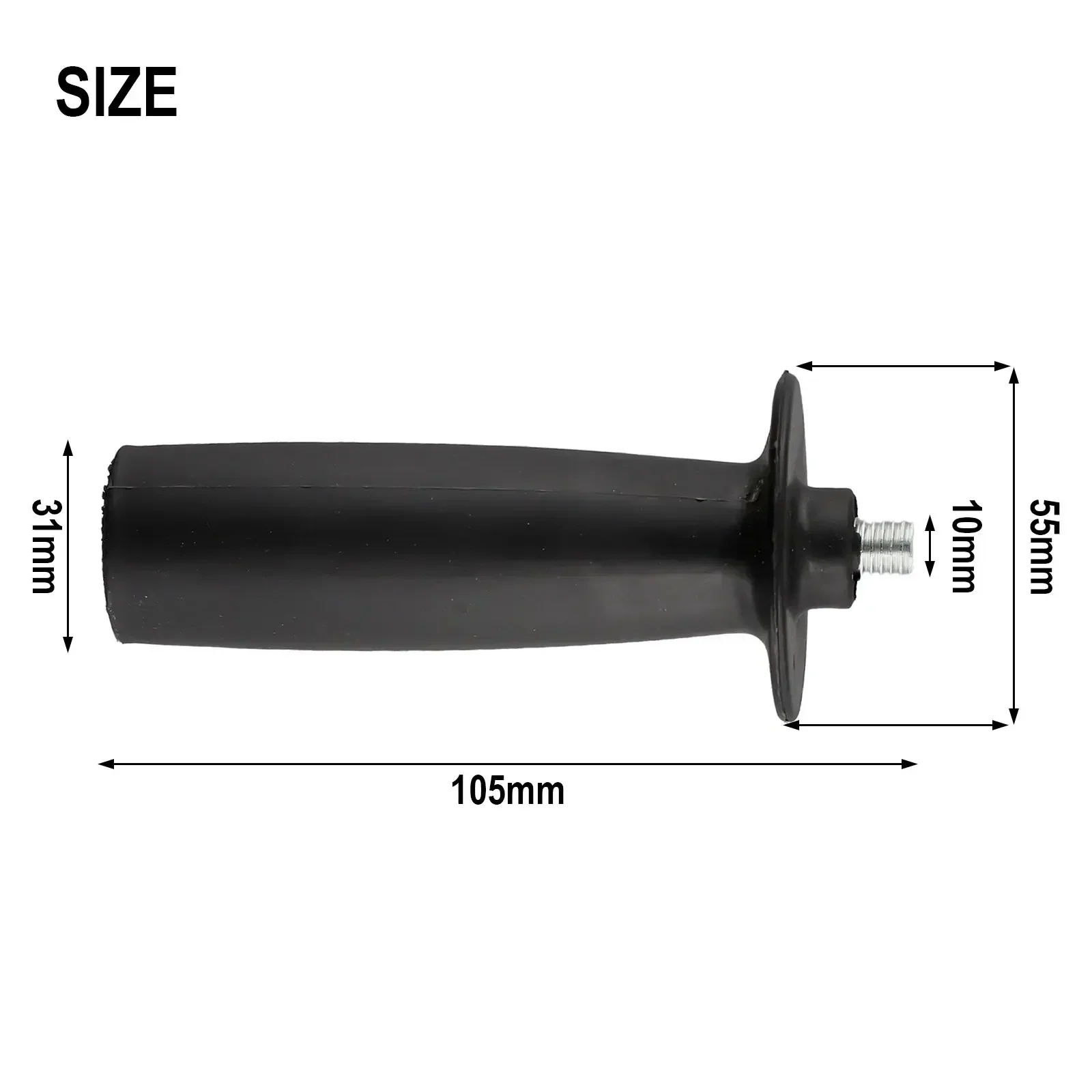 10mm8mm Thread Auxiliary Handle for Black For Angle Grinder 9523NB Plastic and Metal (As Pictures Show) Optional Size 8mm10mm