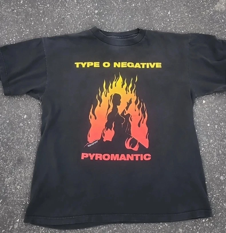 Summer Women's Type O Negative Print T-shirt Unisex Cotton and Breathable Short Sleeve Streetwear Oversized Loose Casual