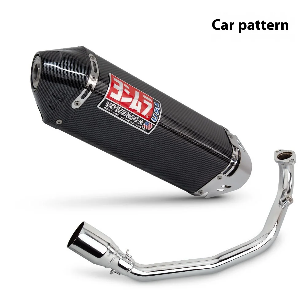 العالمي الفولاذ المقاوم للصدأ دراجة نارية تعديل العادم GY6 يوشيمورا 51 مللي متر خزان 200 Efi سكوتر لياماها الجمعة Gy6 200cc #4