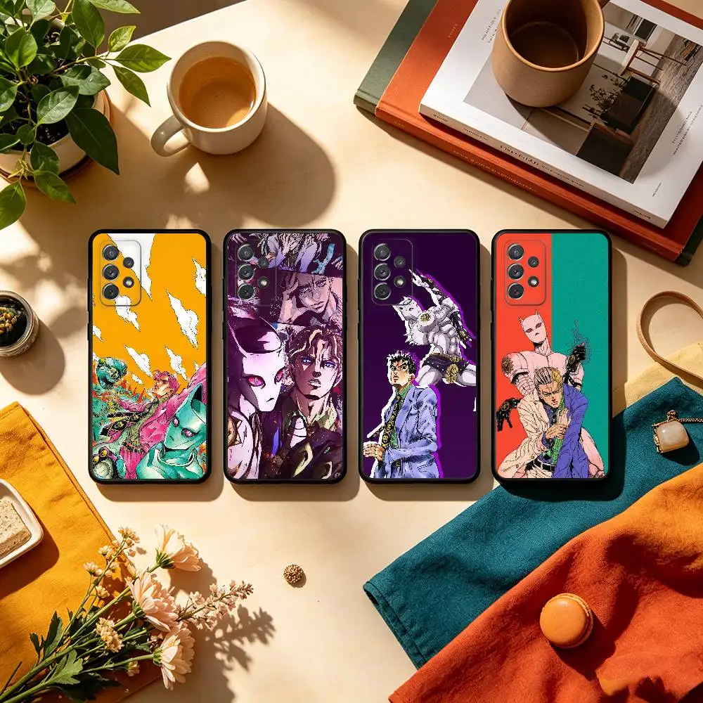 K-Kira Yoshikage  Soft Silicone Black Cover Phone Case For Samsung Galaxy A73,A72,A71,A70,A53,A52,A51