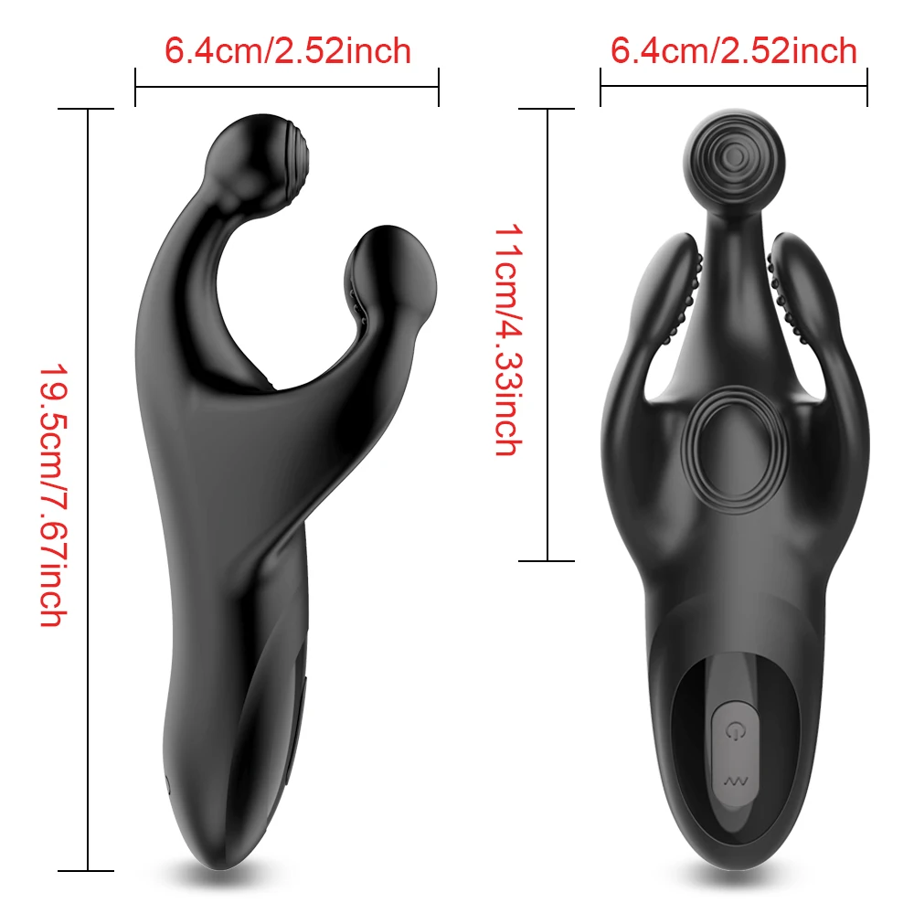 Vibration Male Penis Trainer Glans Exerciser Ejaculation Delay Vibrator for Men Masturbation Testis Stimulator Scrotum Massager