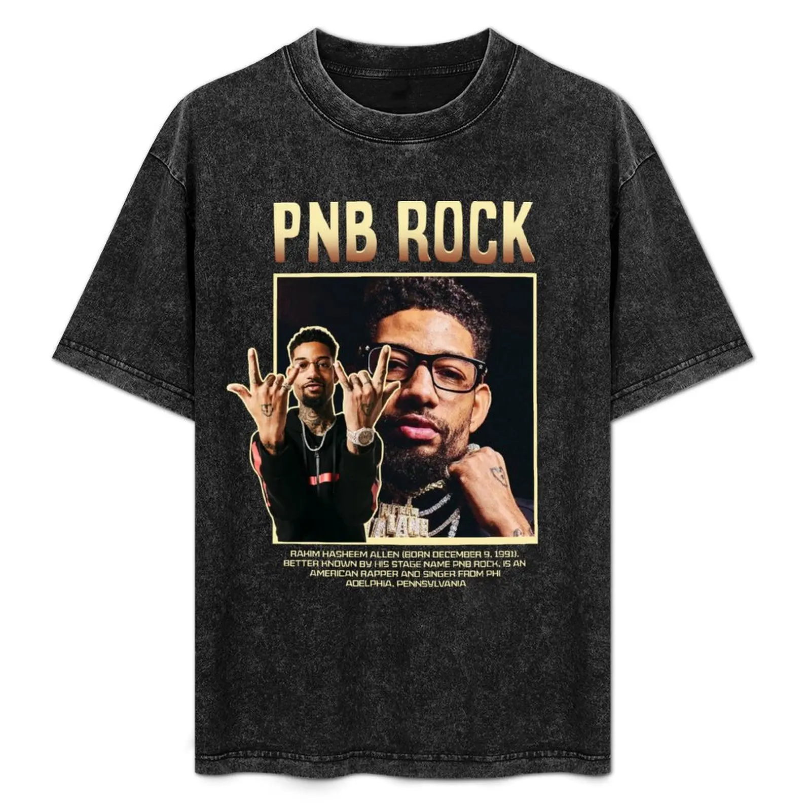 

pnb rock classic T-Shirt Relaxed Fit Casual Short Sleeve Top