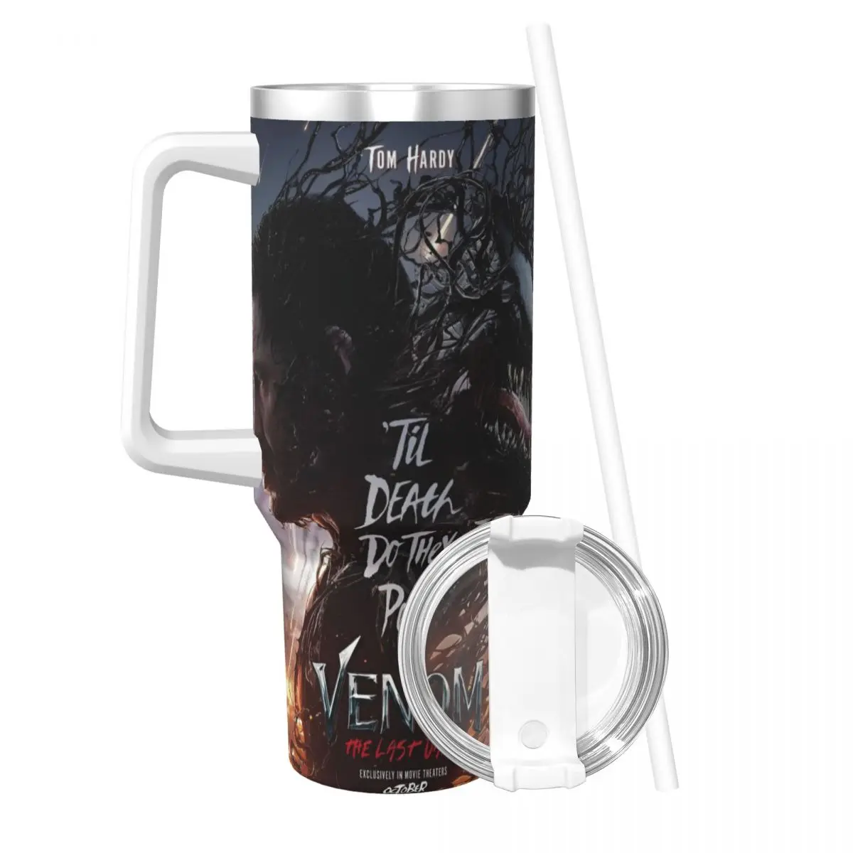 VENOM THE LAST DANCE Tumbler Cold Drink Water Bottle Heat Preservation Stainless Steel Thermal Cups Custom DIY Travel Car Mugs