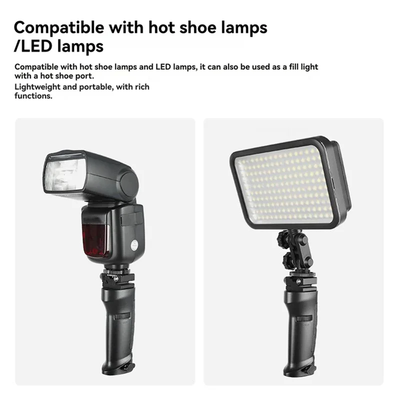 Blitzhalterung FG40 Blitzgriff Universeller rutschfester Blitzgriff Blitzschuh Blitzgriff Handheld Blitzauslöser Lampenfassung Befestigung