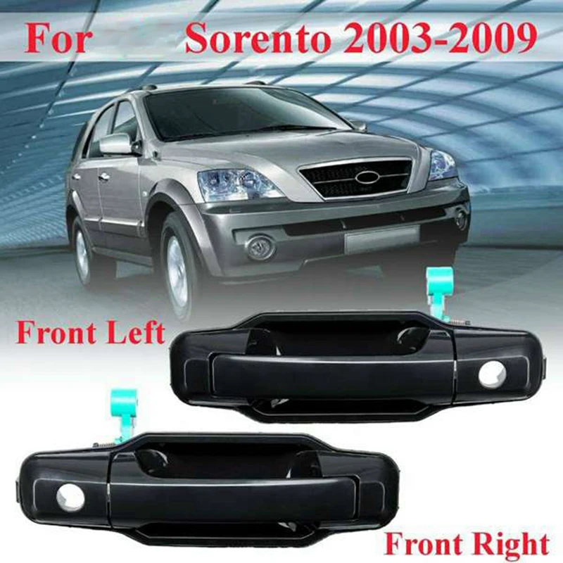 Black Car Stylings Front Exterior Door Handles For Kia Sorento 2003-09 82650-3E010