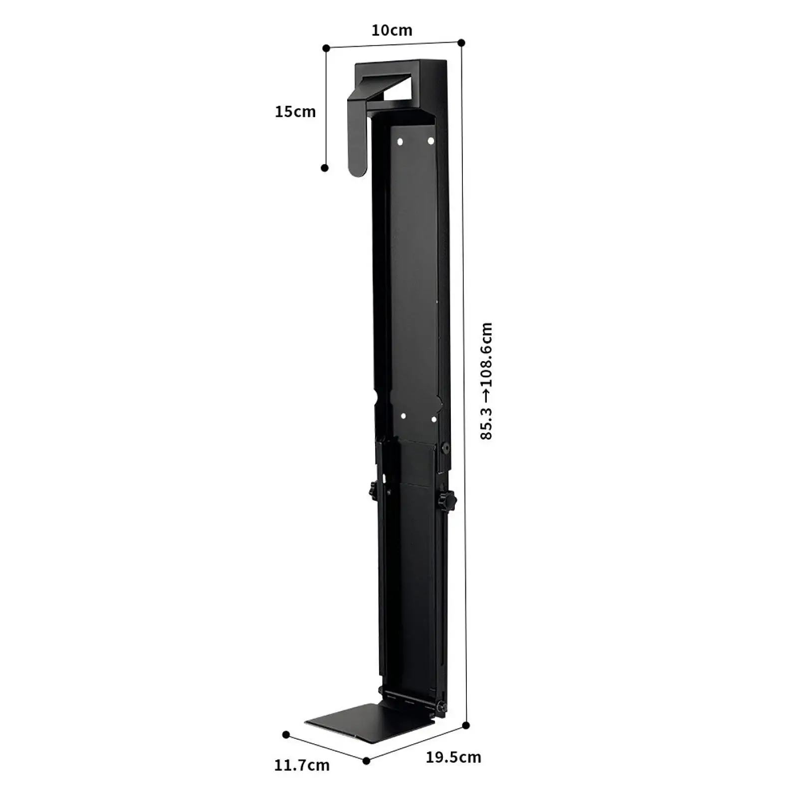 foldable-golf-bag-storage-rack-wall-mounted-adjustable-metal-holder-sports-equipment-for-garage-use